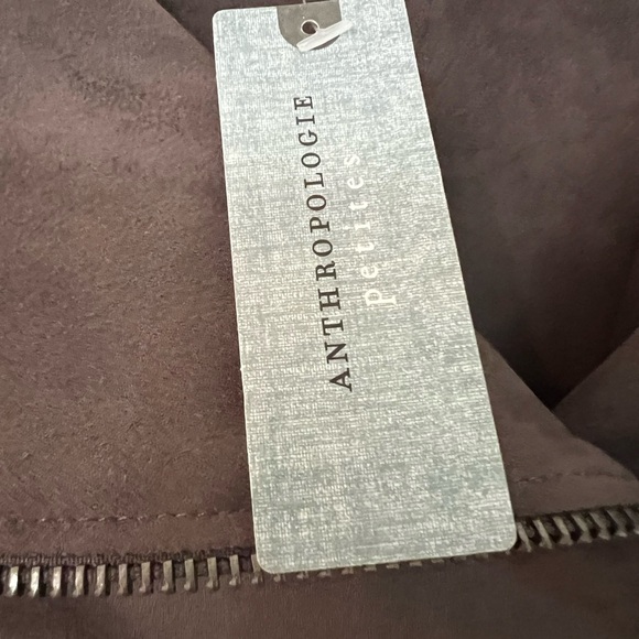 NWT Anthropologie Hutch faux suede zip crop jacket - Picture 5 of 8